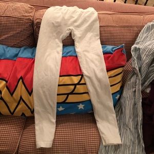 Brand new thick cotton (thermal) white leggings(S)